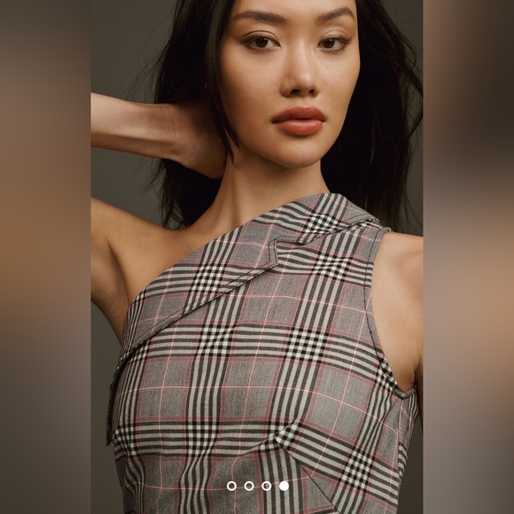 Maeve One-Shoulder Asymmetrical Slim Midi Dress Size 4P - Picture 4 of 7